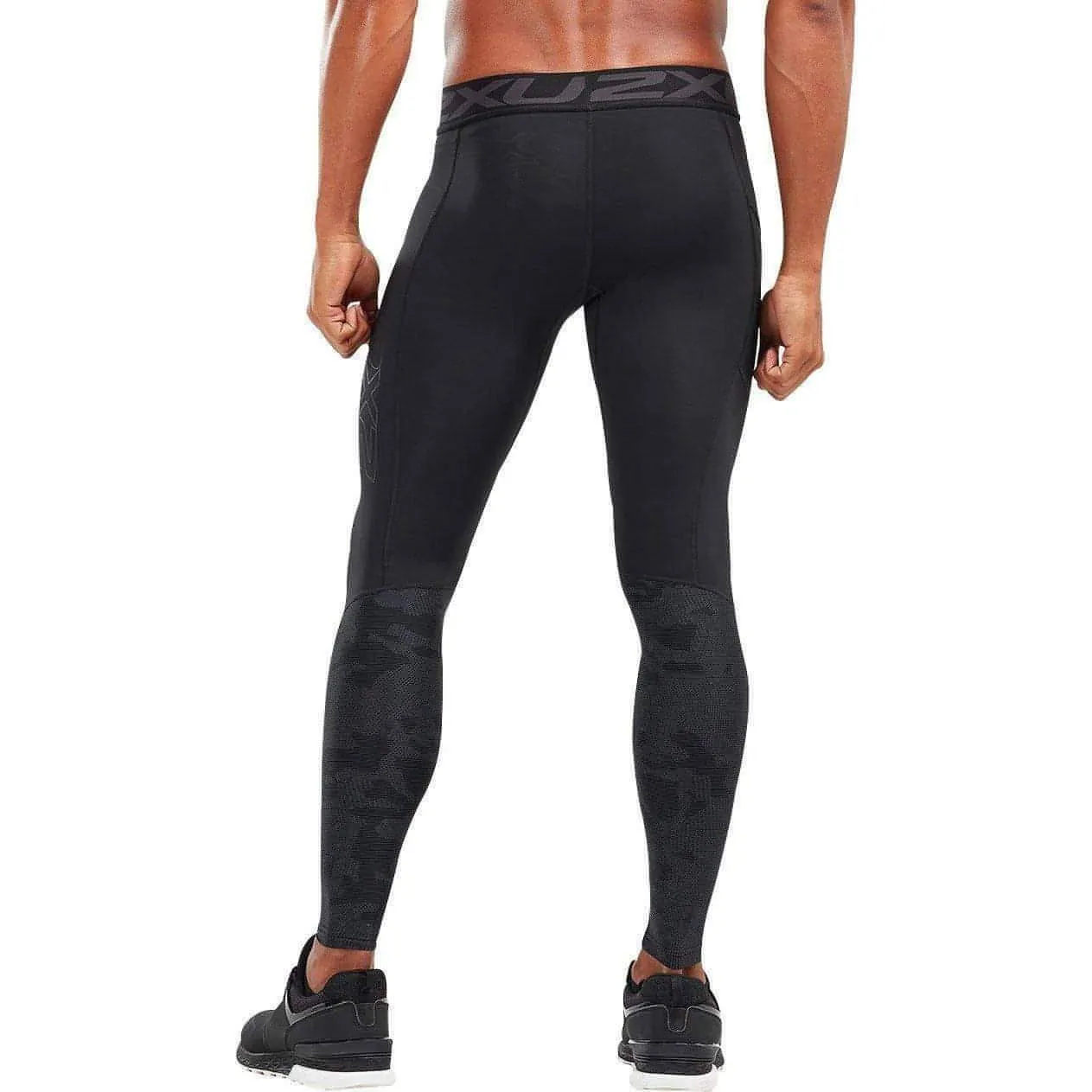 2XU Accelerate Compression Mens Long Running Tights - Black