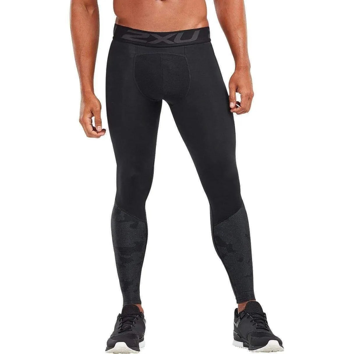 2XU Accelerate Compression Mens Long Running Tights - Black