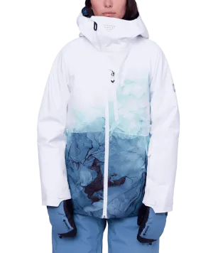 686 Women's Hydra Insulated Snowboard Jacket White Orion Blue Cloudbreak 2024