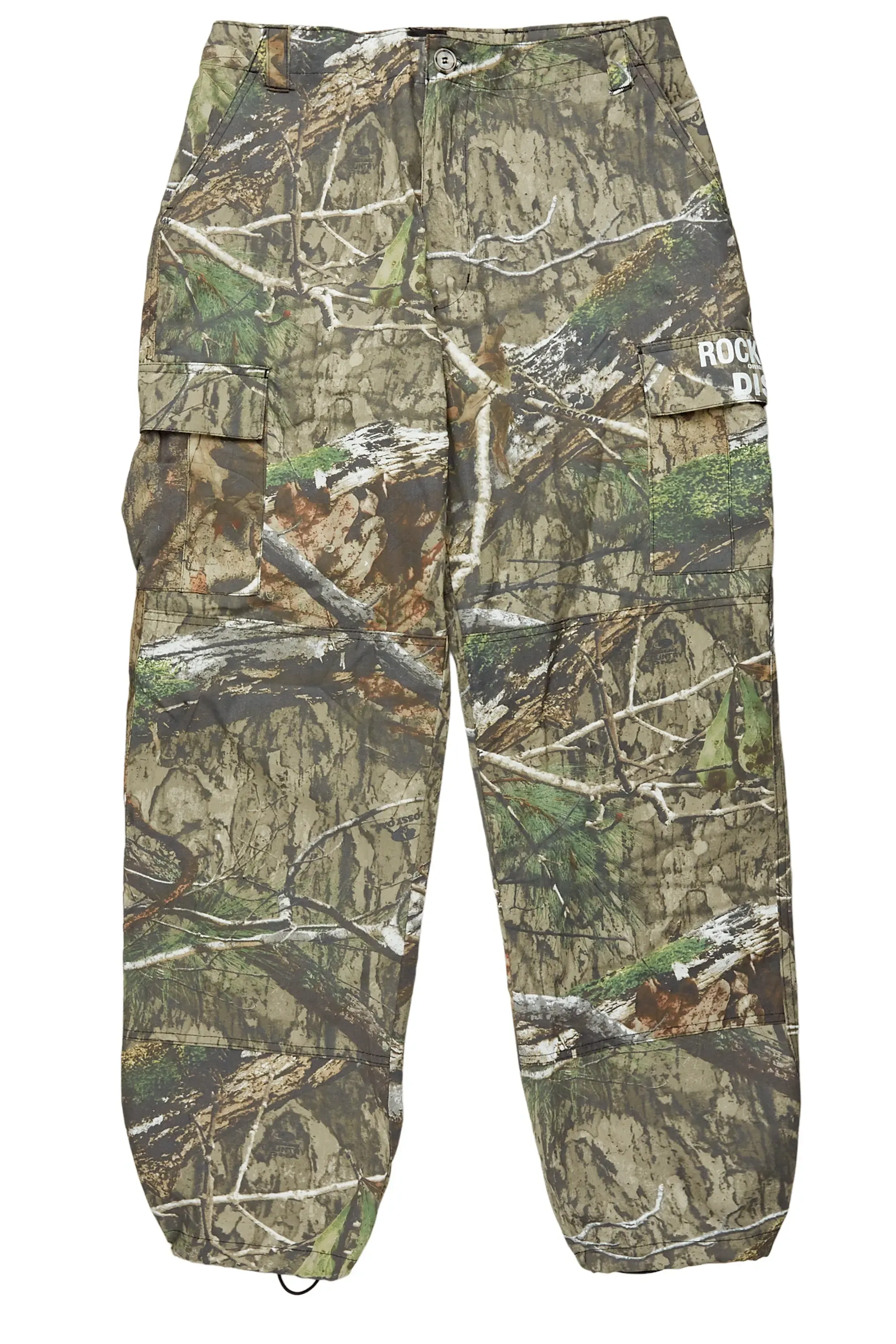 Acko Green Tree Camo Cargo Graphic Pants