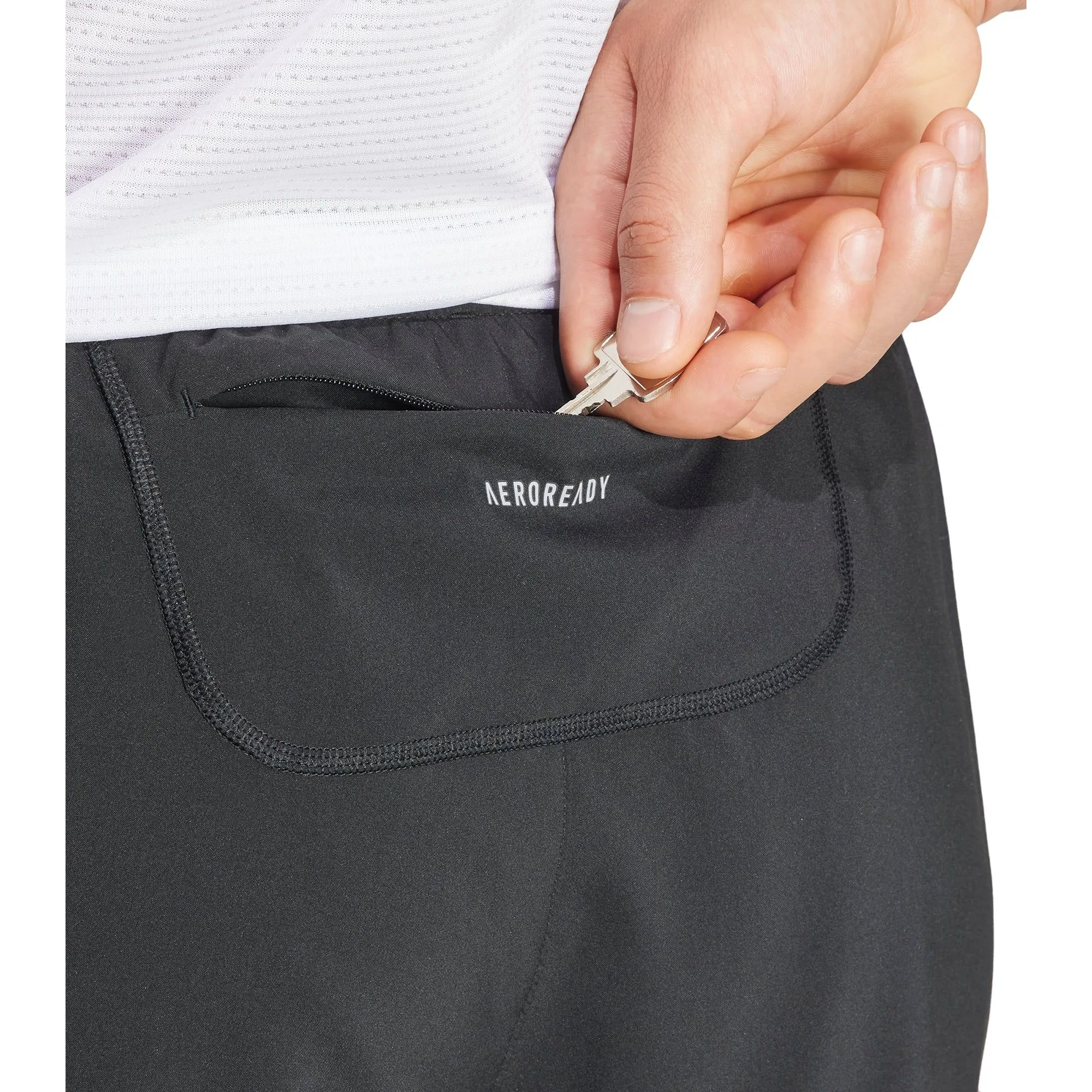 adidas Own The Run 7 Inch Mens Running Shorts - Black