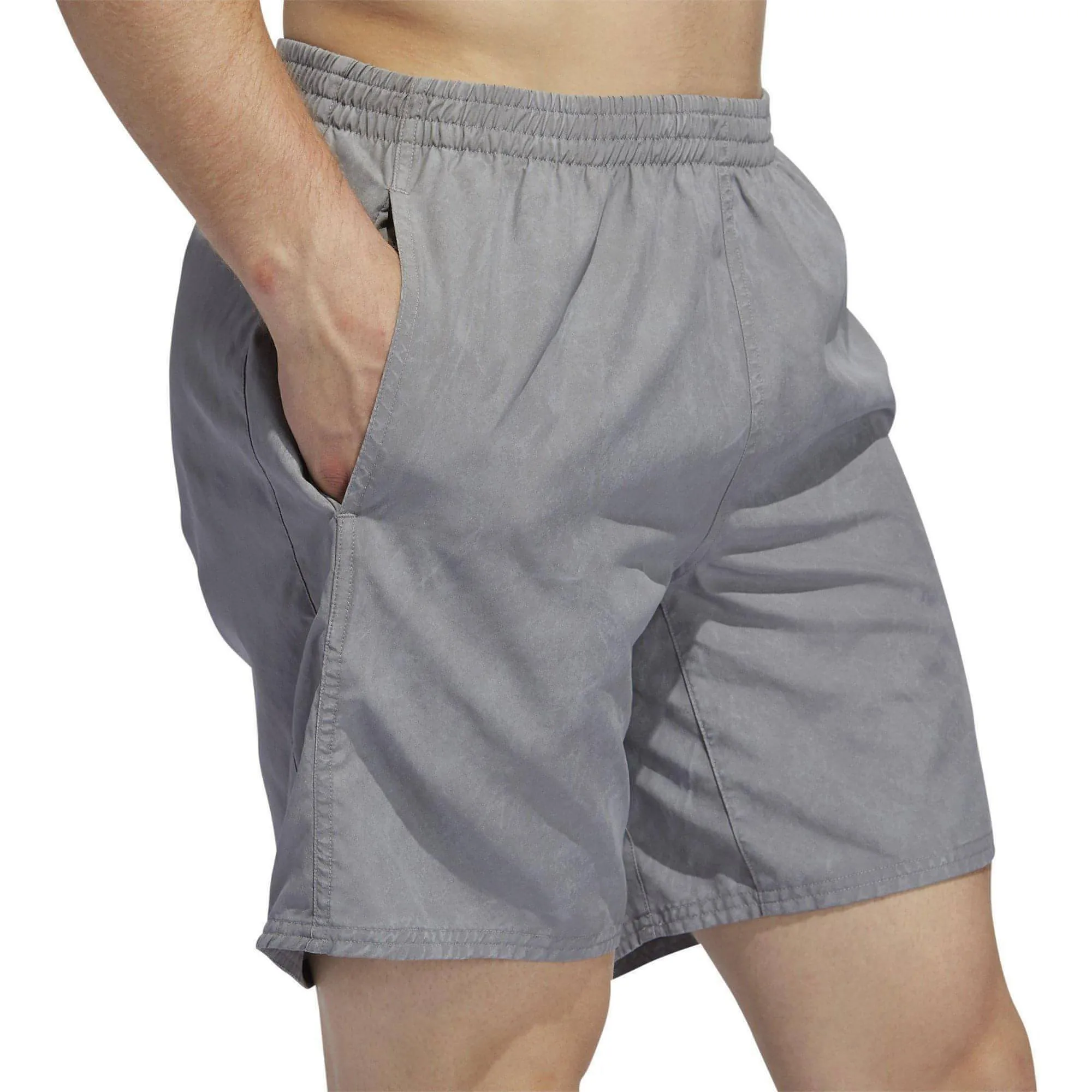 adidas Saturday HD 5 Inch Mens Running Shorts - Grey