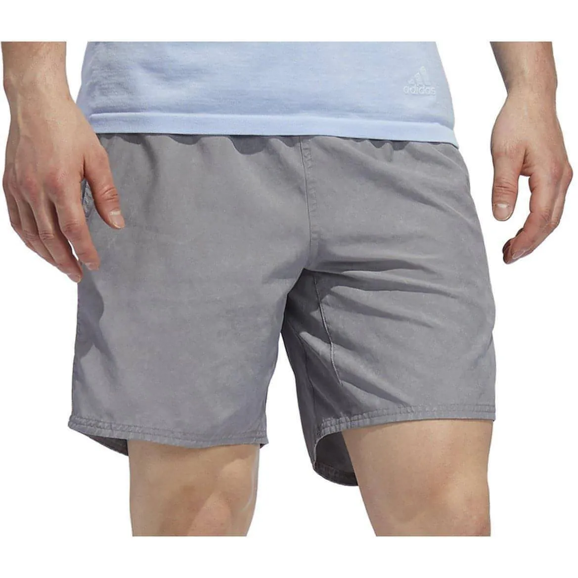 adidas Saturday HD 5 Inch Mens Running Shorts - Grey