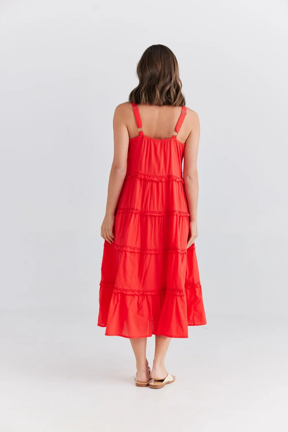 ALITA DRESS SCARLET