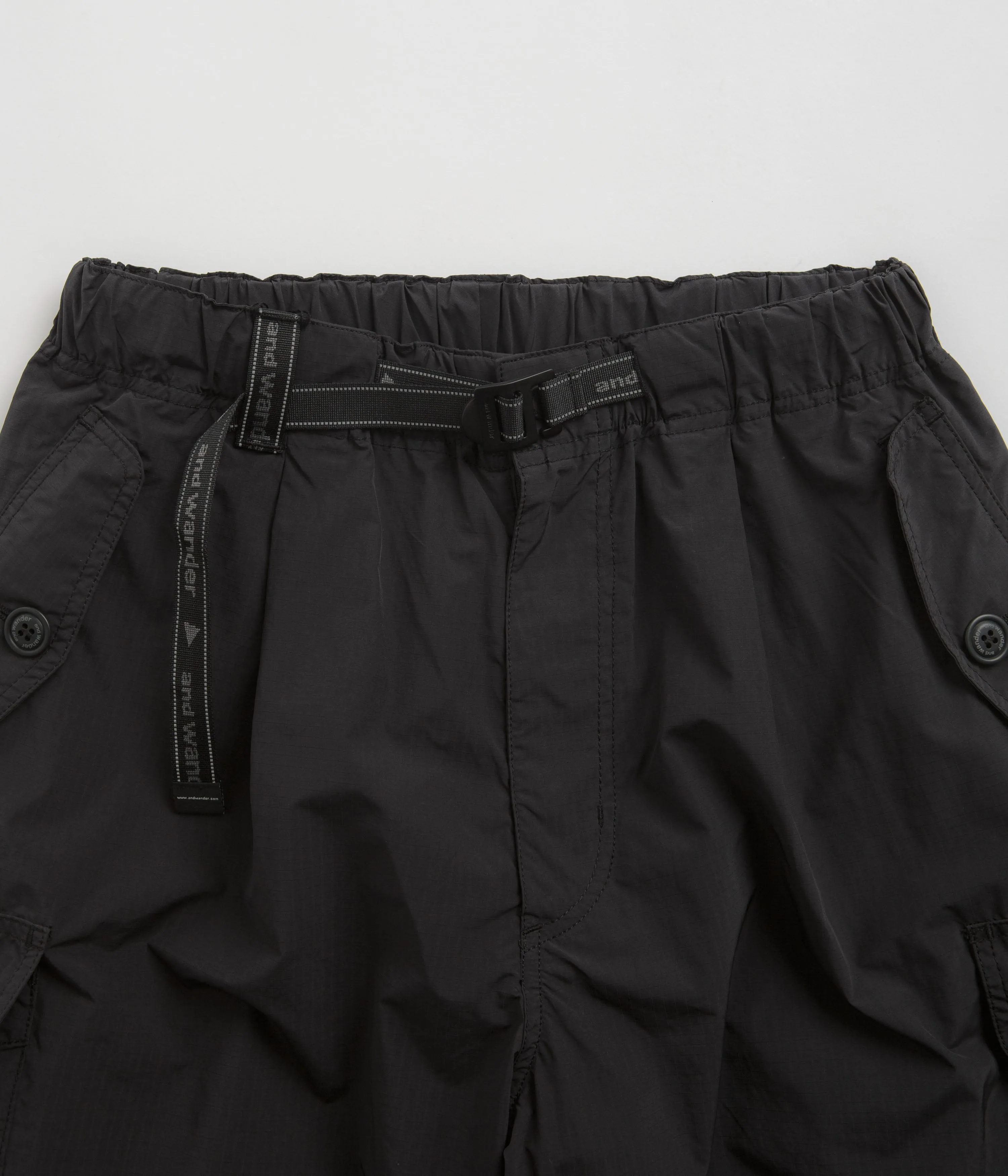 and wander Oversized Cargo Pants - Black