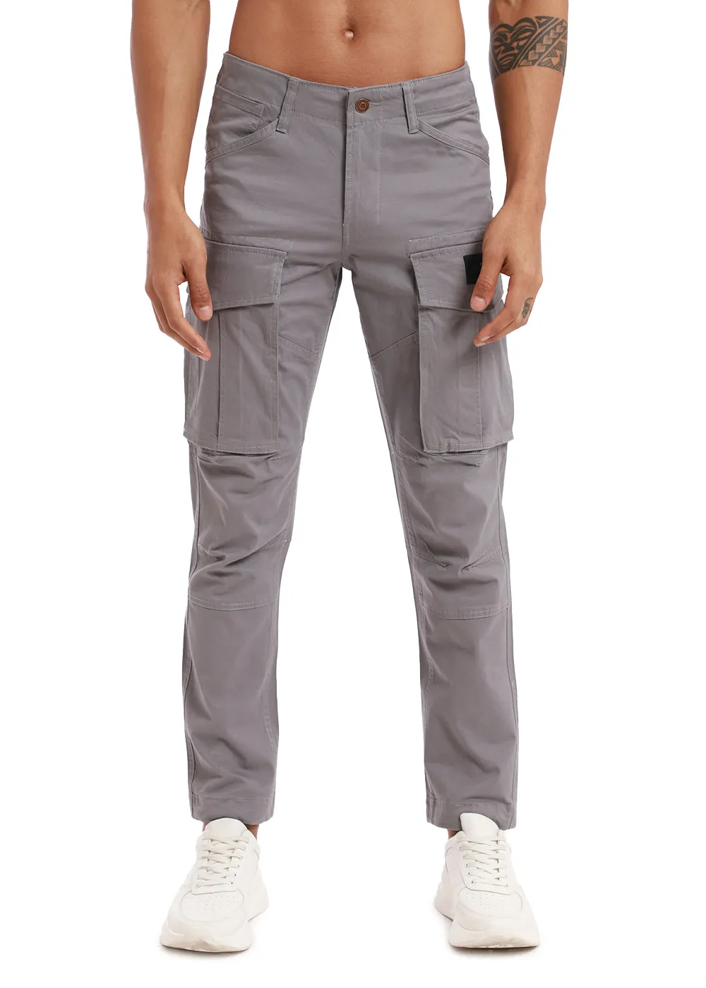 Aqua Gray Cargo Pant