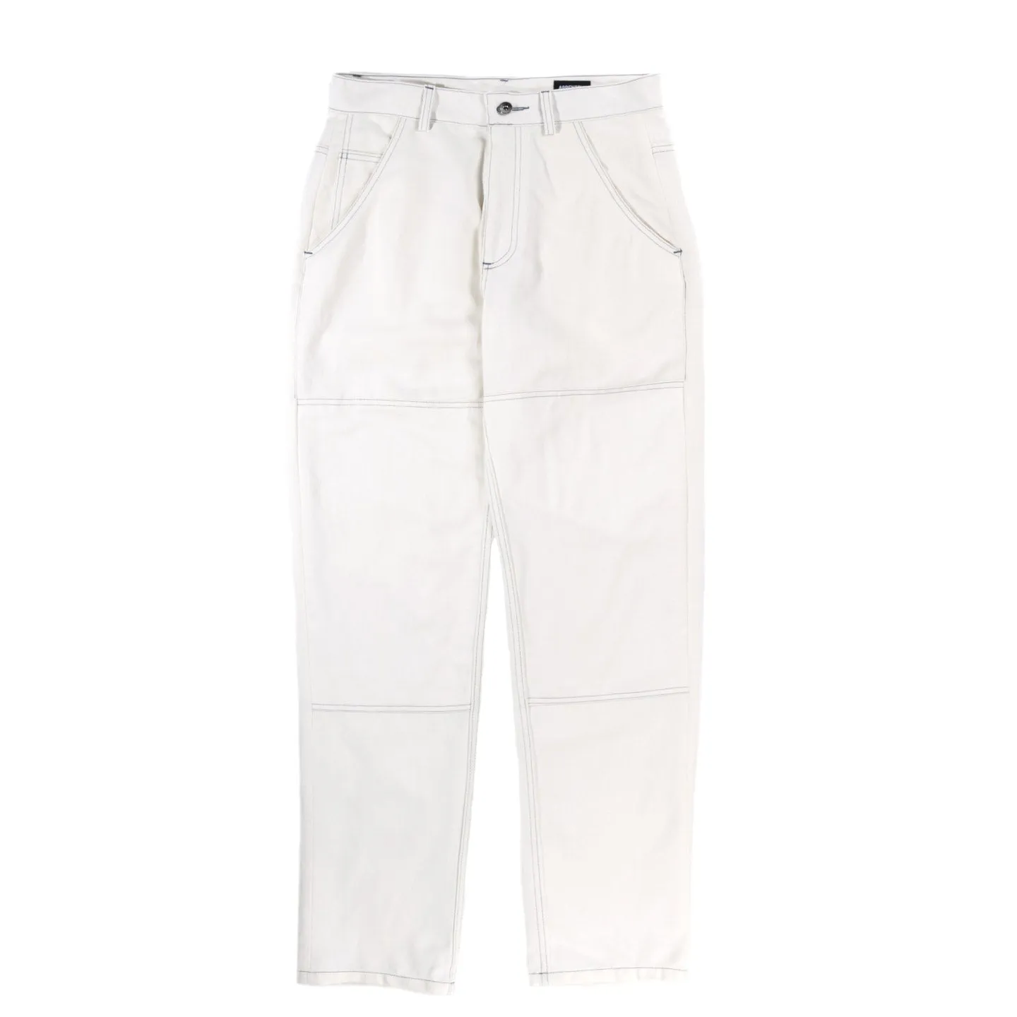 ARPENTEUR EDDIE P TROUSERS COTTON LINEN SERGE WHITE