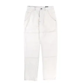 ARPENTEUR EDDIE P TROUSERS COTTON LINEN SERGE WHITE