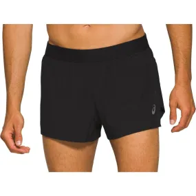 Asics Road Split Mens Running Shorts - Black