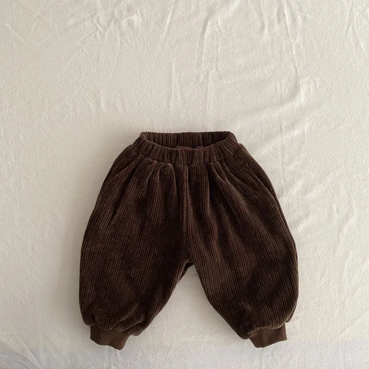 Baby Kid Girls Boys Solid Color Pants Wholesale 23113009