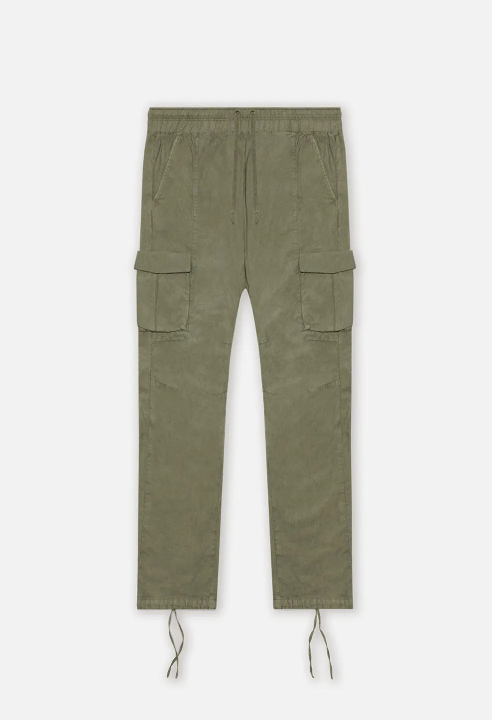 Back Sateen Cargo Pants / Olive