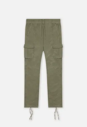 Back Sateen Cargo Pants / Olive