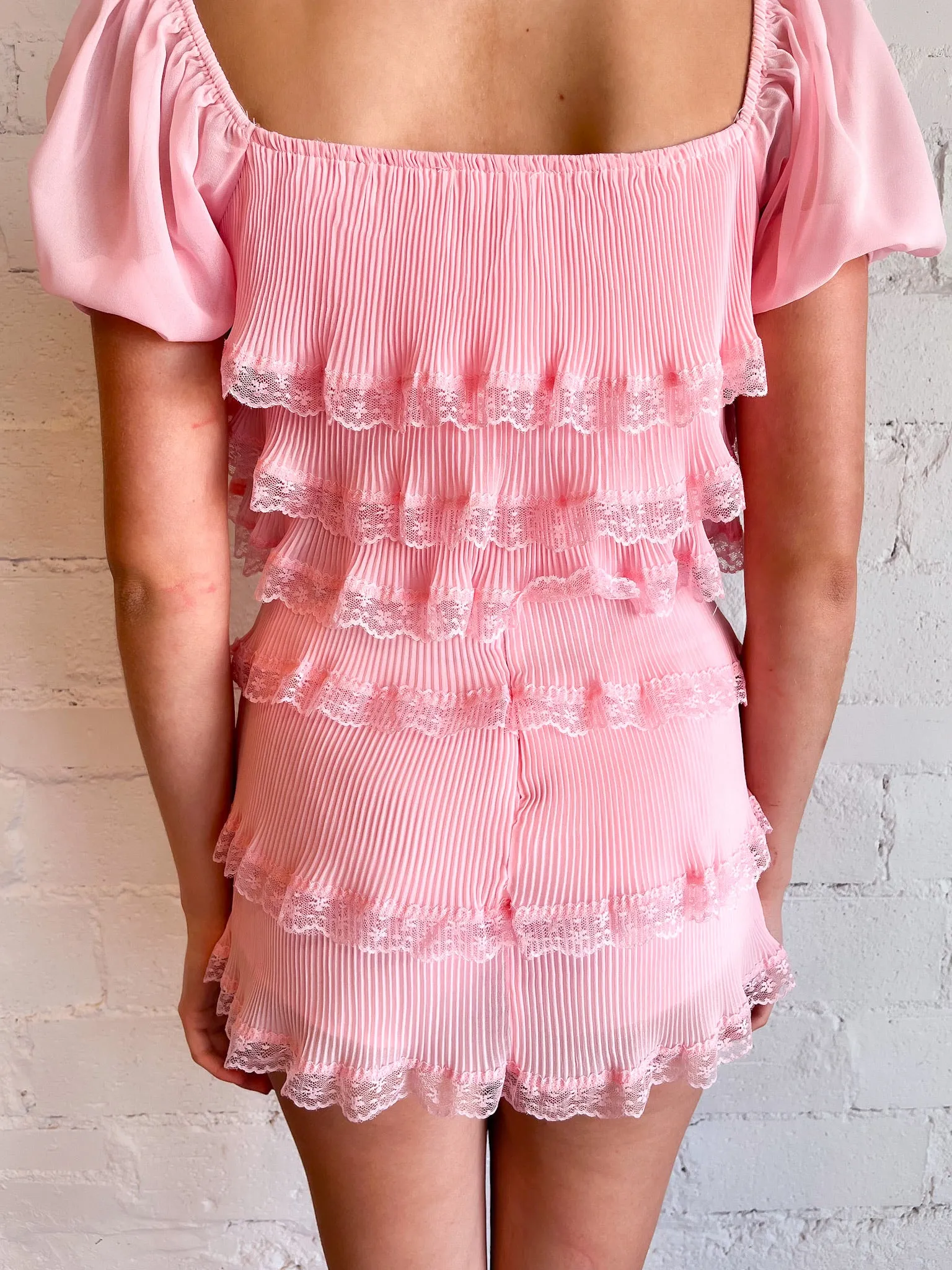 Ballet Pink Chiffon Skort