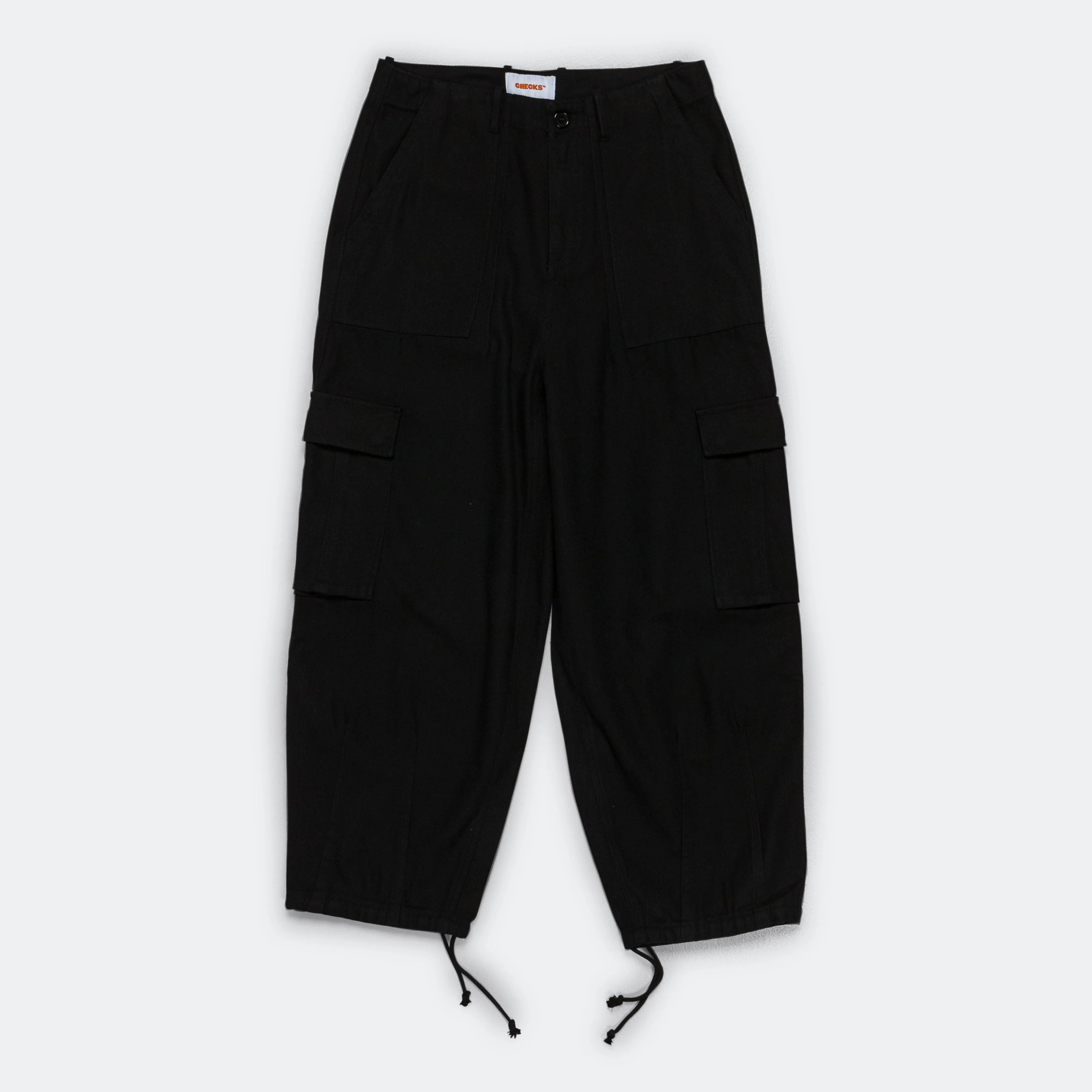 Balloon Cargo Pants - Black