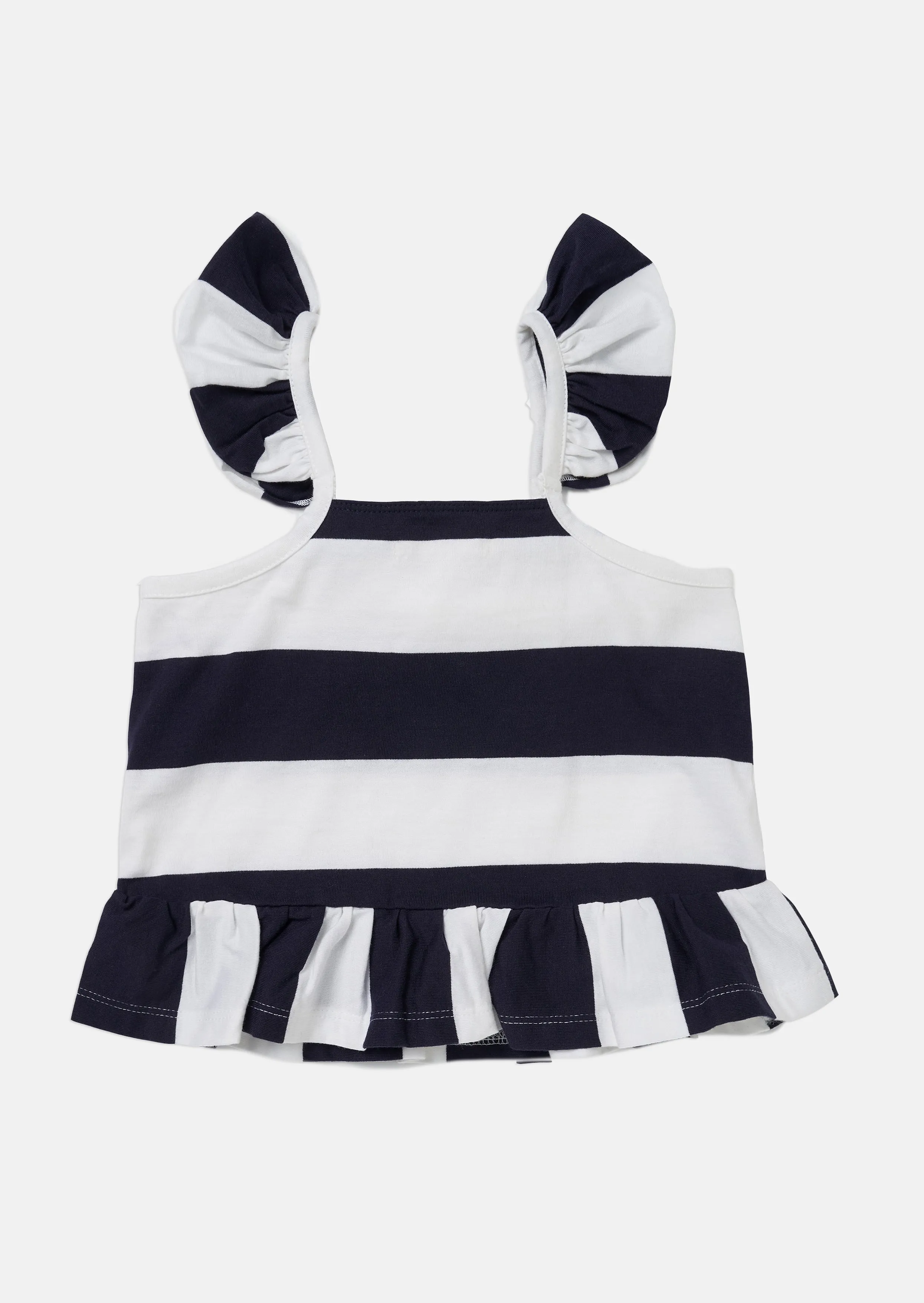 Billie Jersey Stripe Bow Vest