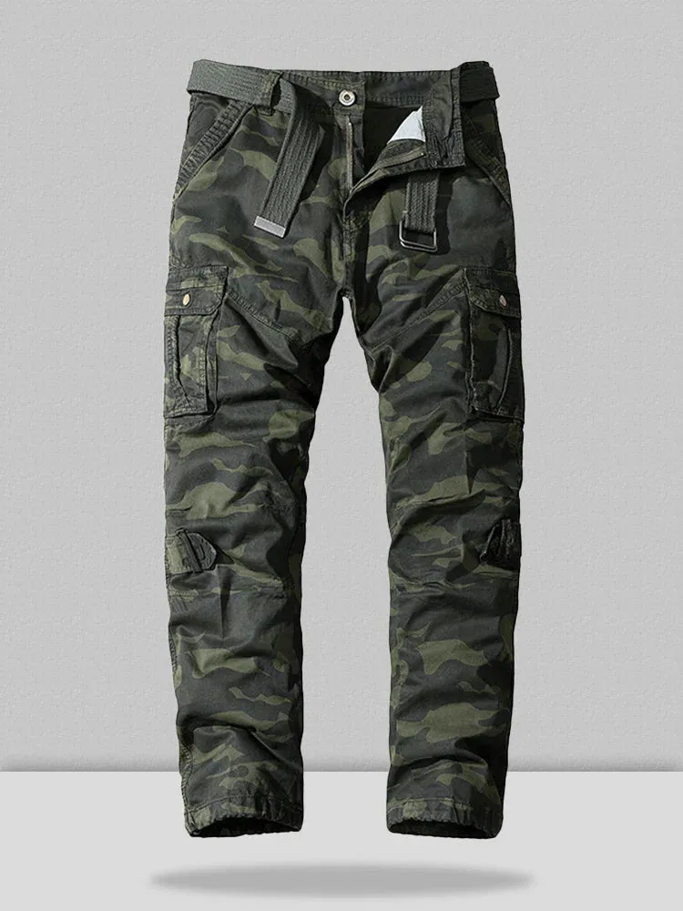 Camouflage Cargo Cotton Style Pants