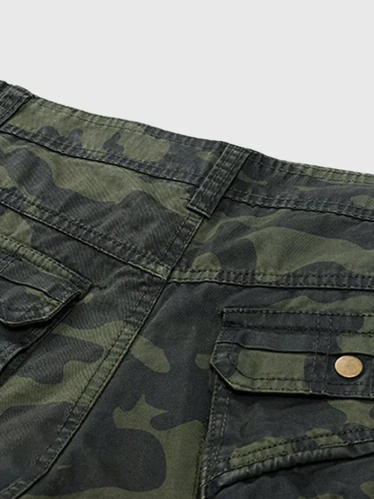 Camouflage Cargo Cotton Style Pants