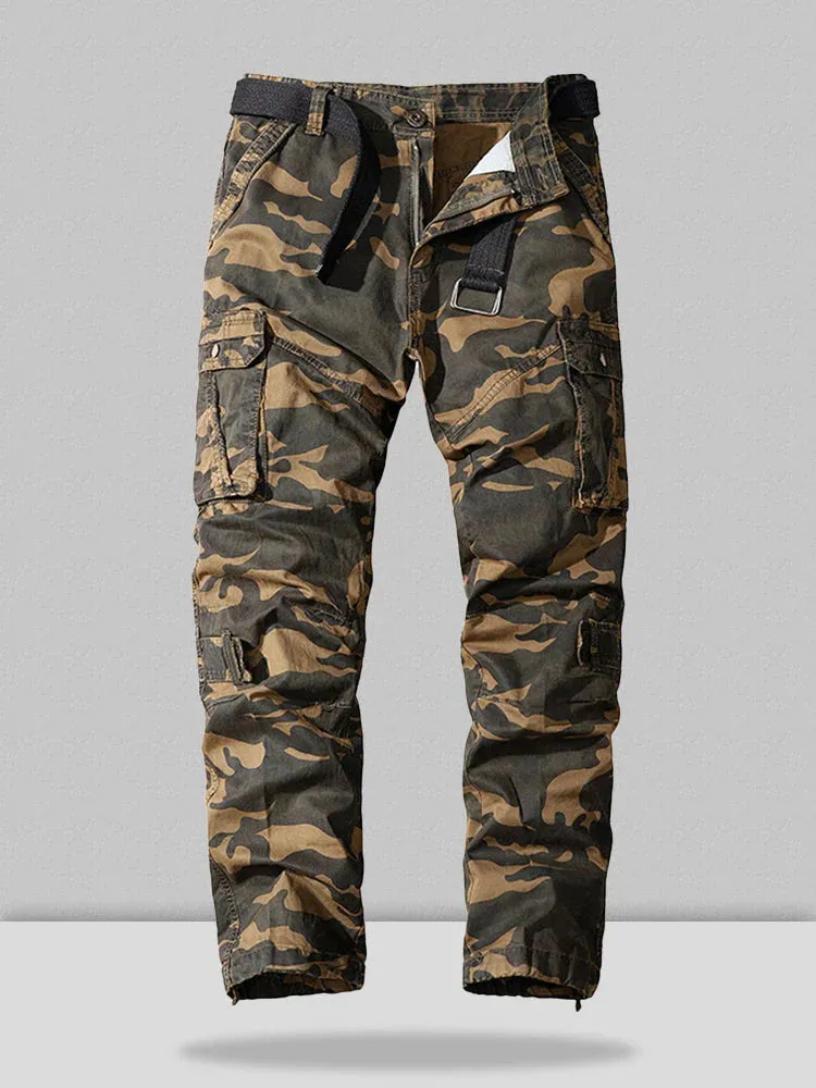 Camouflage Cargo Cotton Style Pants