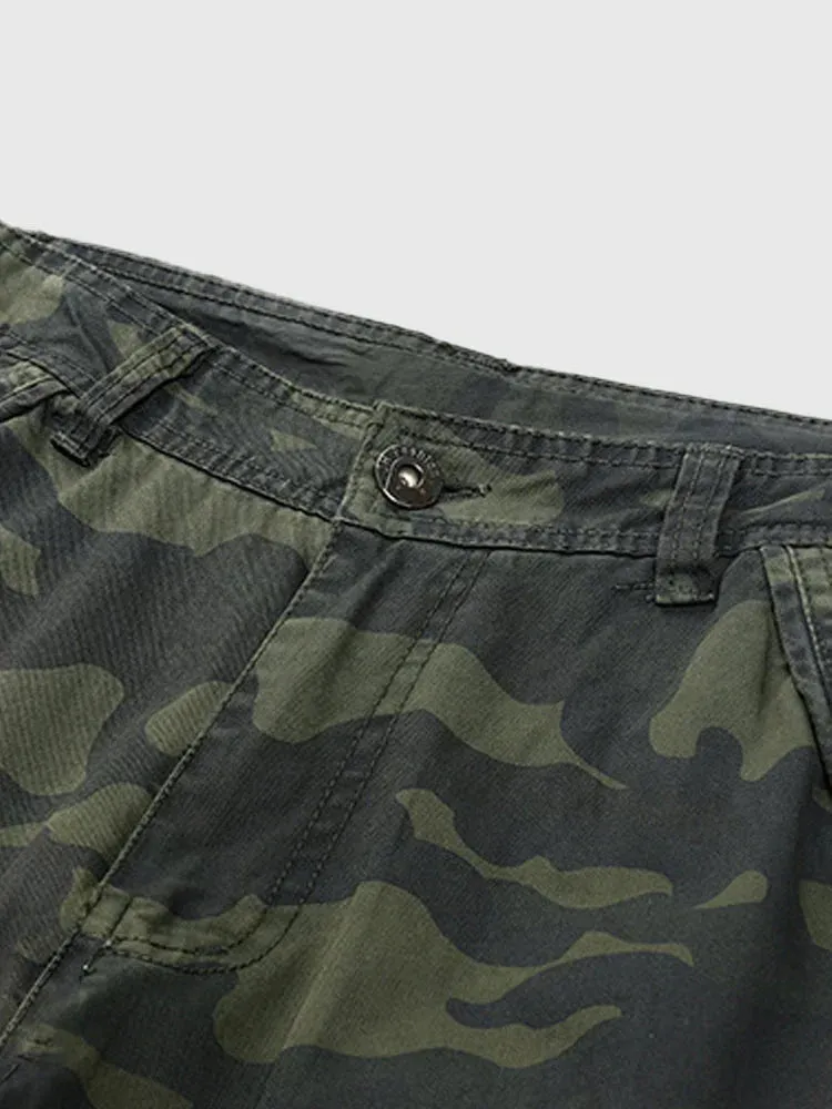 Camouflage Cargo Cotton Style Pants