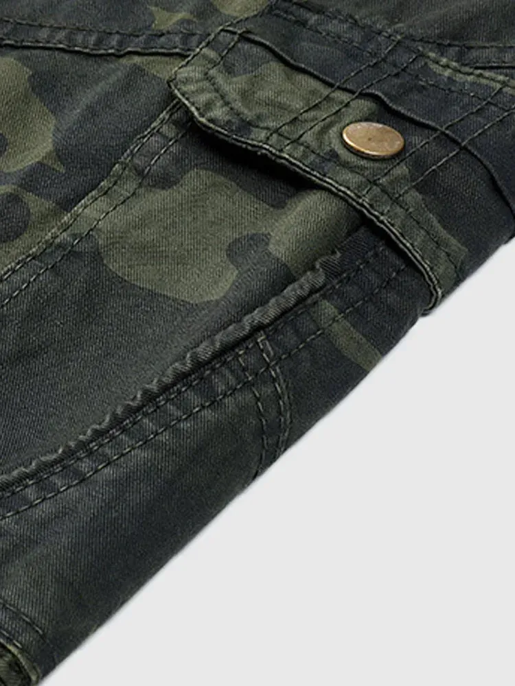 Camouflage Cargo Cotton Style Pants