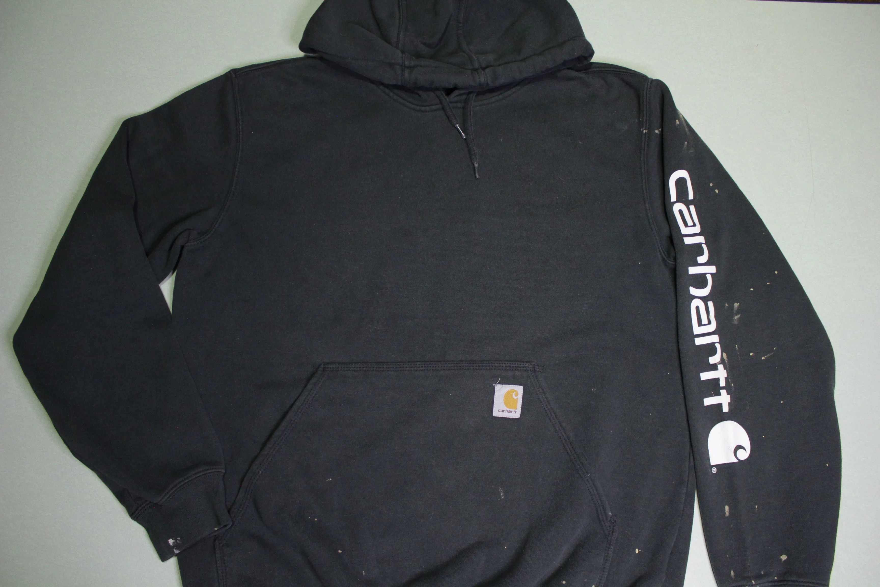 Carhartt K288 BLK Black Pullover Construction Hoodie Sweatshirt