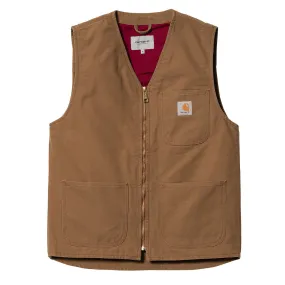 Carhartt WIP Arbor Vest Hamilton Brown Rinsed