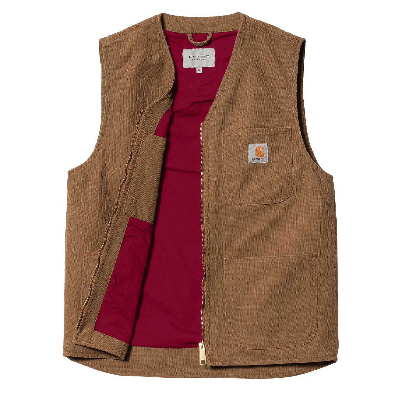 Carhartt WIP Arbor Vest Hamilton Brown Rinsed