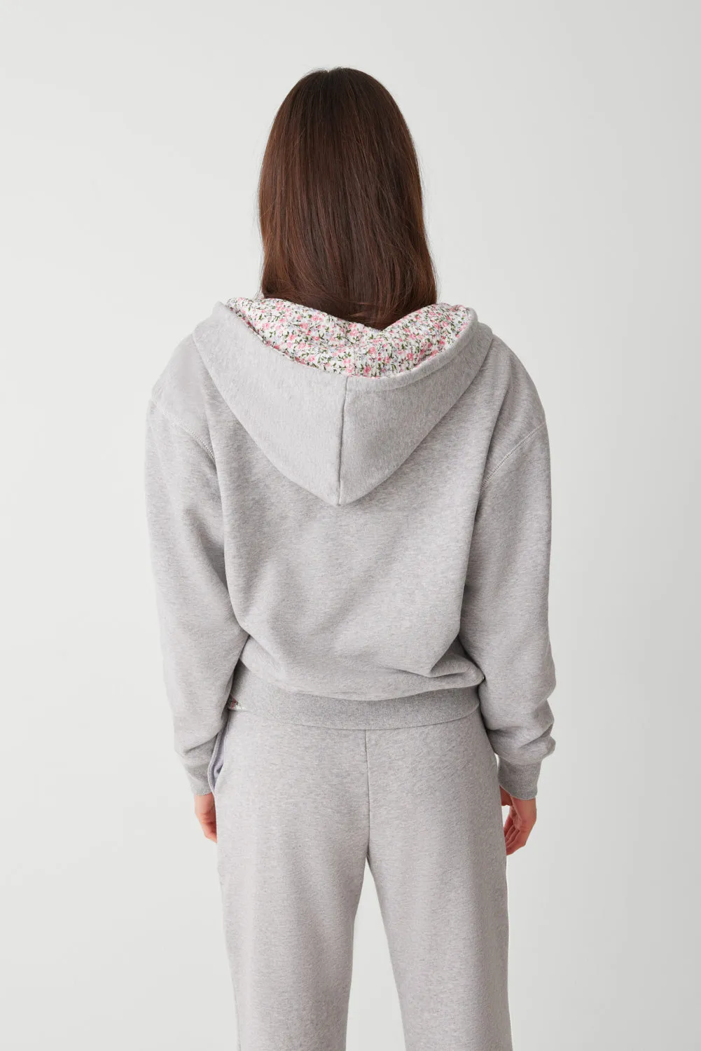 Casper Zip Up Hoodie - Heather Grey / Baby Blanket