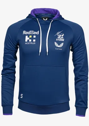 Mens Castore Melbourne Storm Training Hoodie - Navy Lightweight Performance Sweatshirt