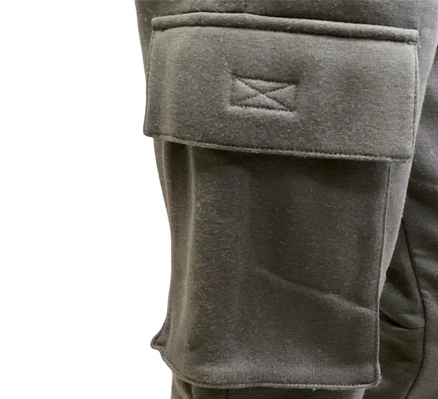 Champion Fleece Cargo Pants with cuff 216609 CHA KK001 NBK black