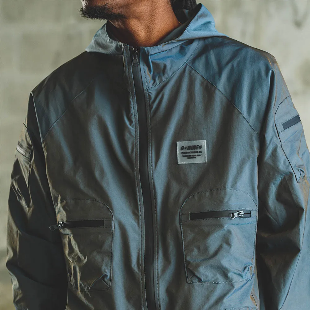 Combat Nylon Jacket Iridescent Steel