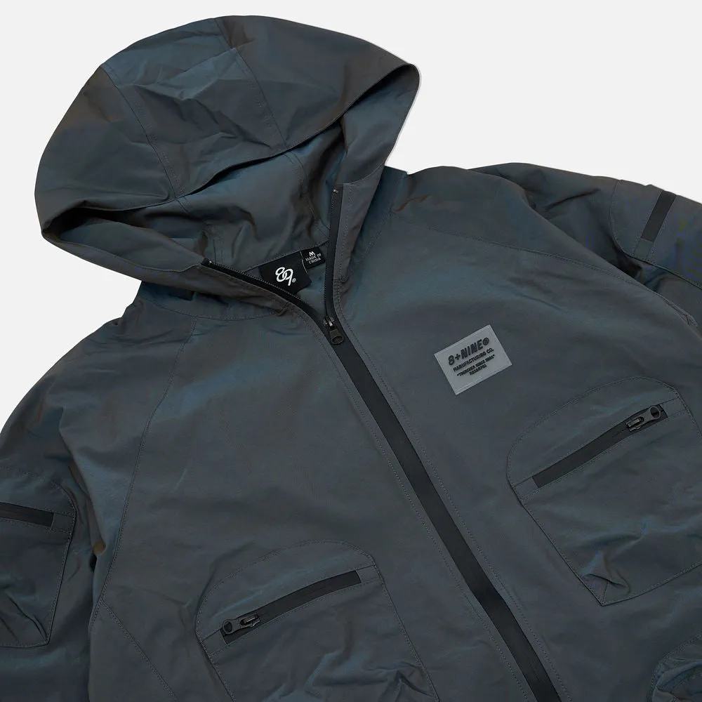 Combat Nylon Jacket Iridescent Steel