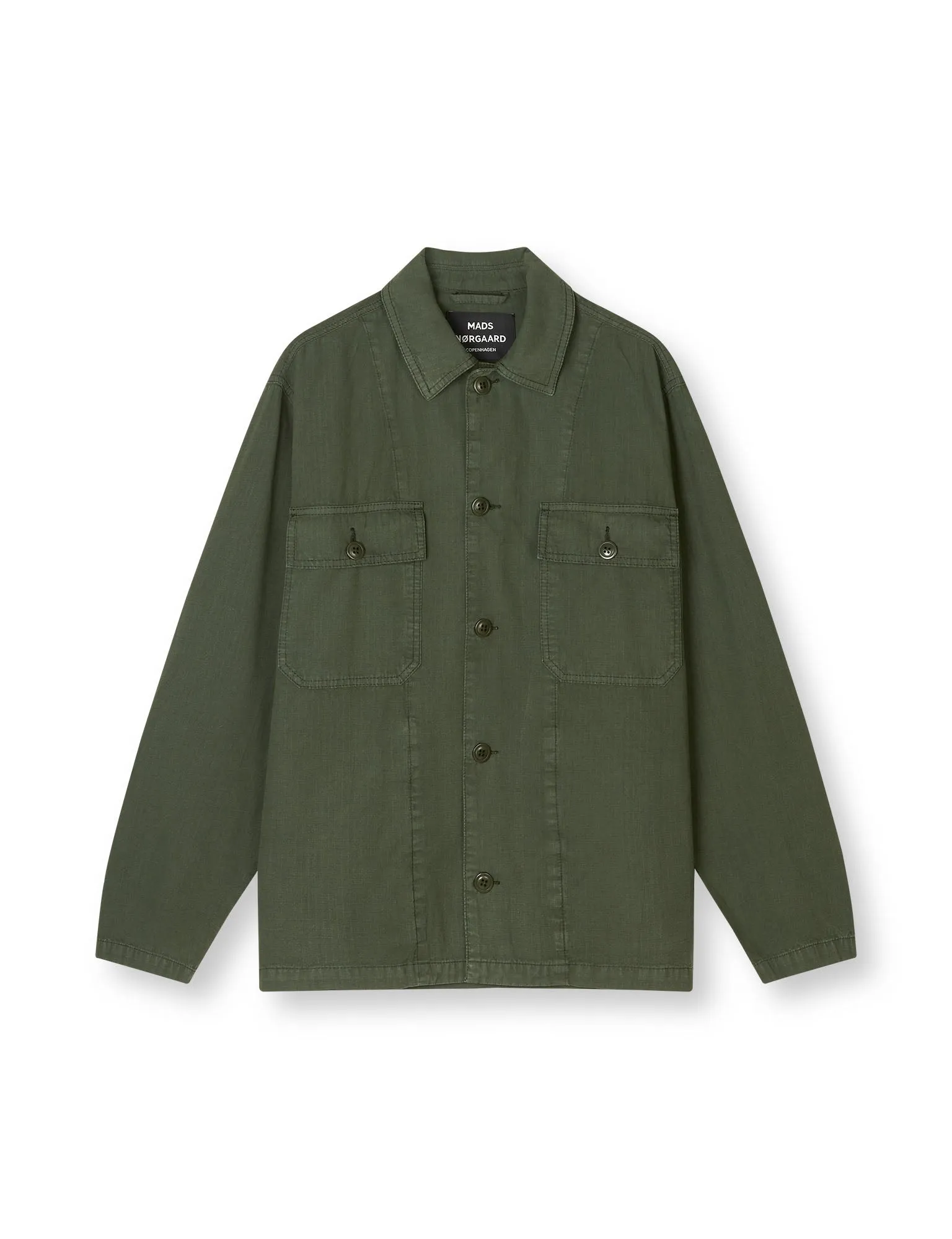 Cotton Ripstop Cargo Jacket, Olive Night