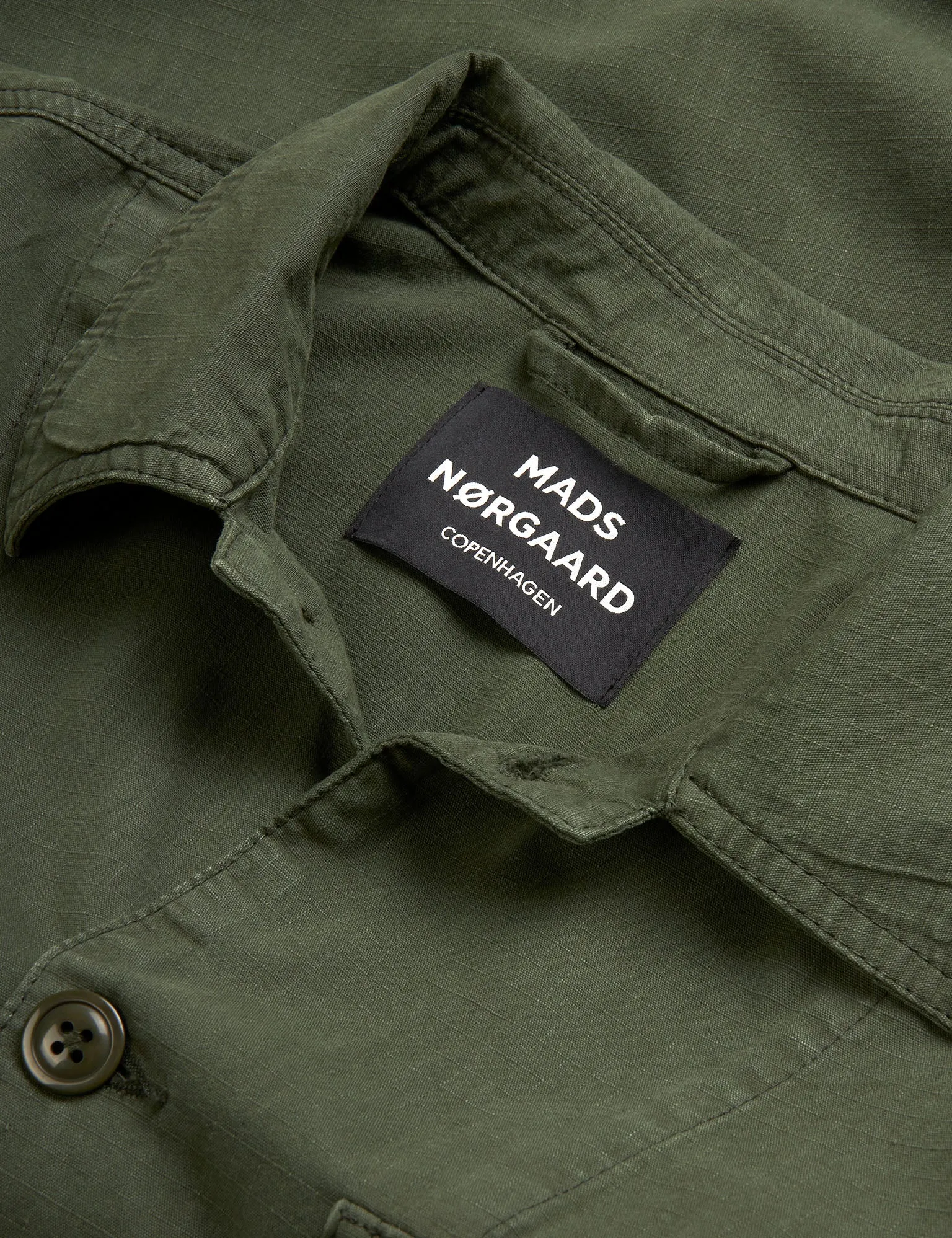 Cotton Ripstop Cargo Jacket, Olive Night