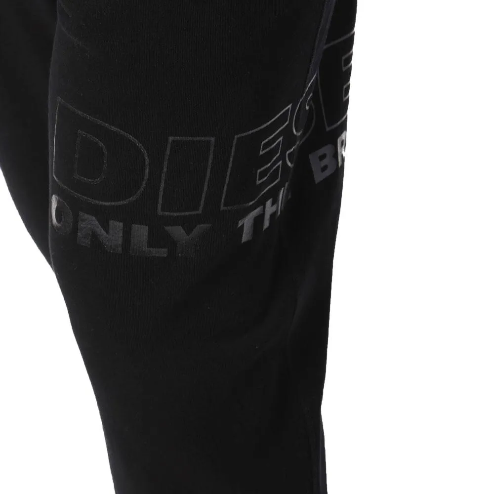 Diesel Peter Leg logo Jogging Bottoms - Black