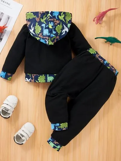 DINOSAUR Hoodie and Pants Set