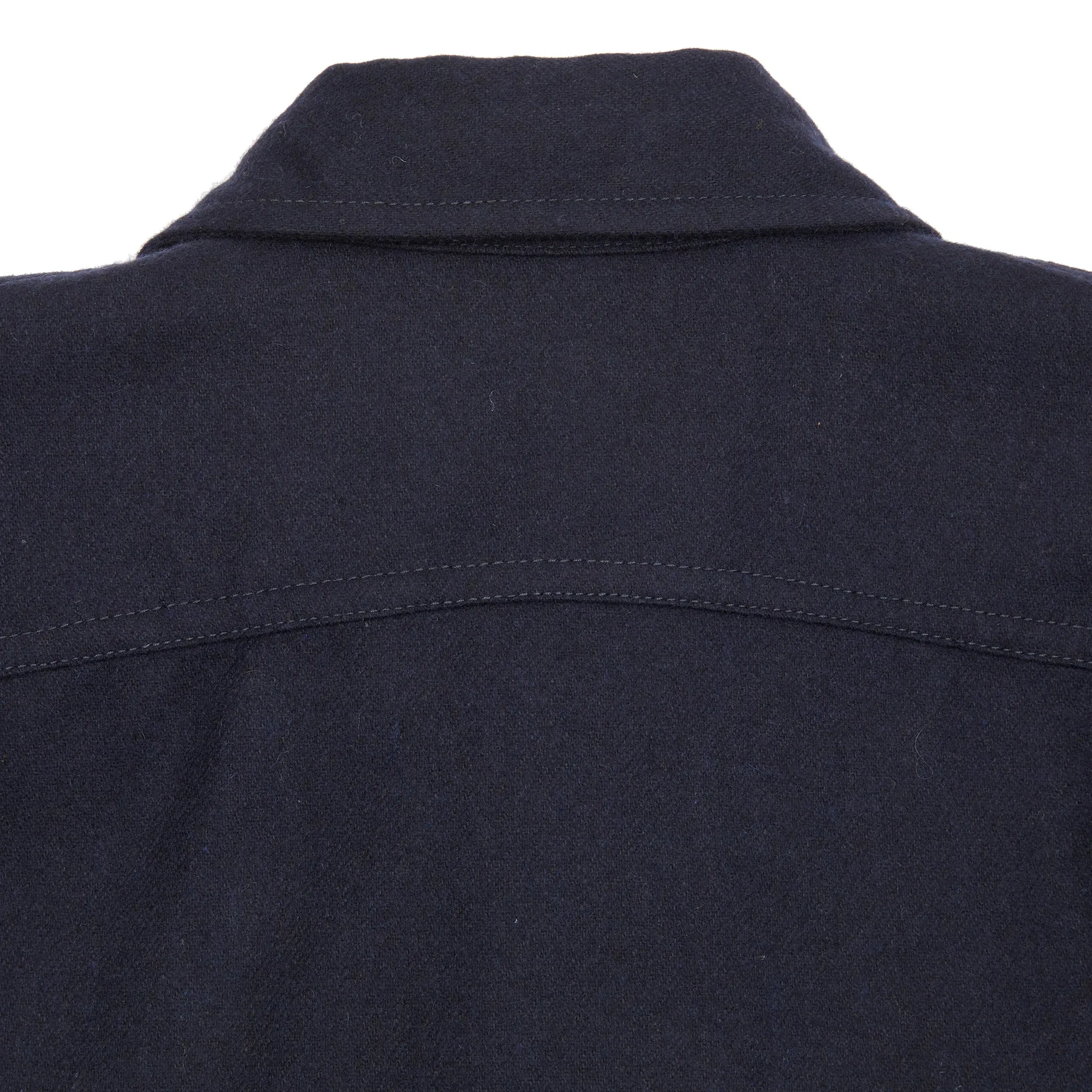 East Harbour Surplus Moab Wool Overshirt in Navy