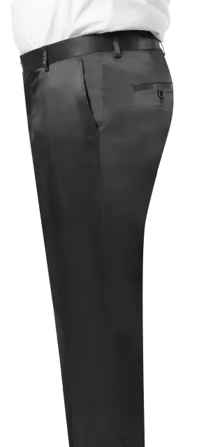 EJ Samuel Black Satin Pants PS02