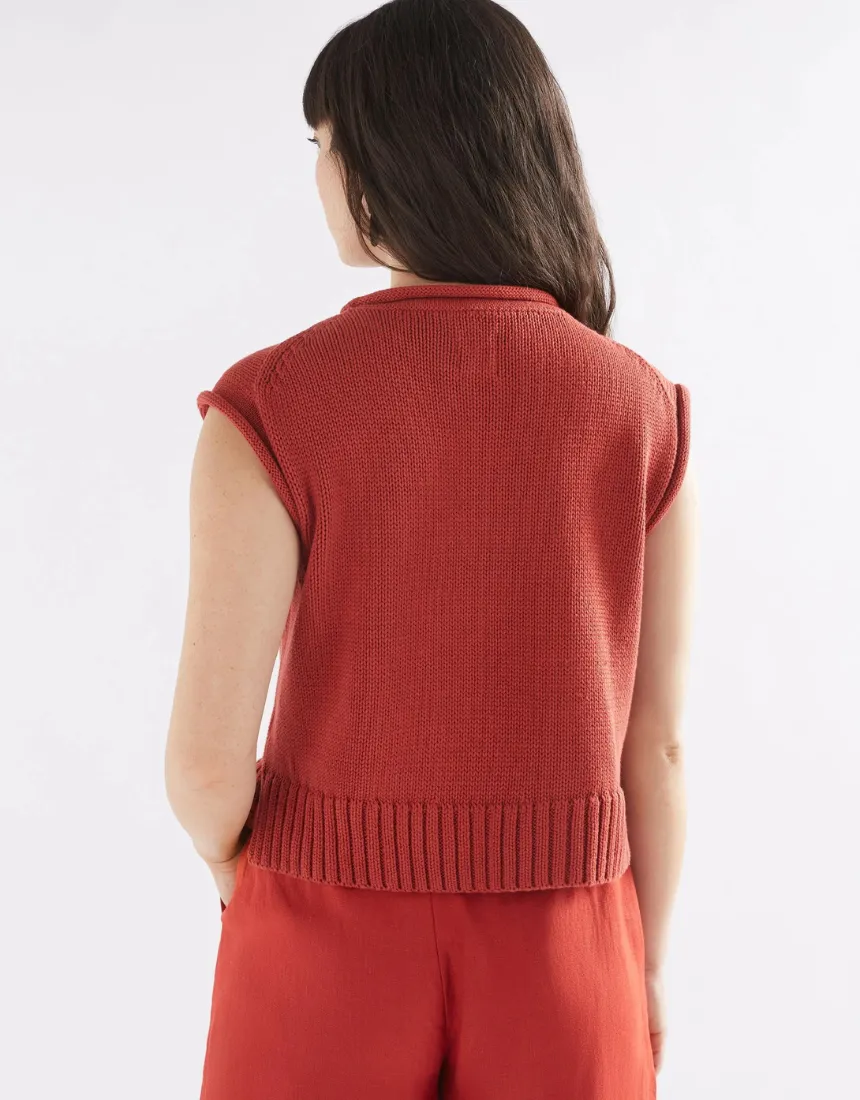 Elk - Lunel Knit Vest Sangria