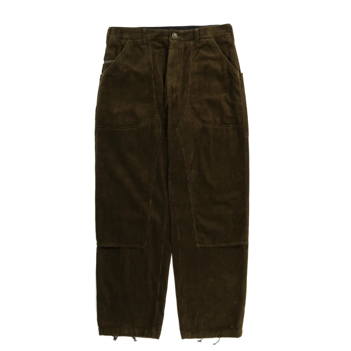 ENGINEERED GARMENTS CLIMBING PANT OLIVE COTTON 8W CORDUROY