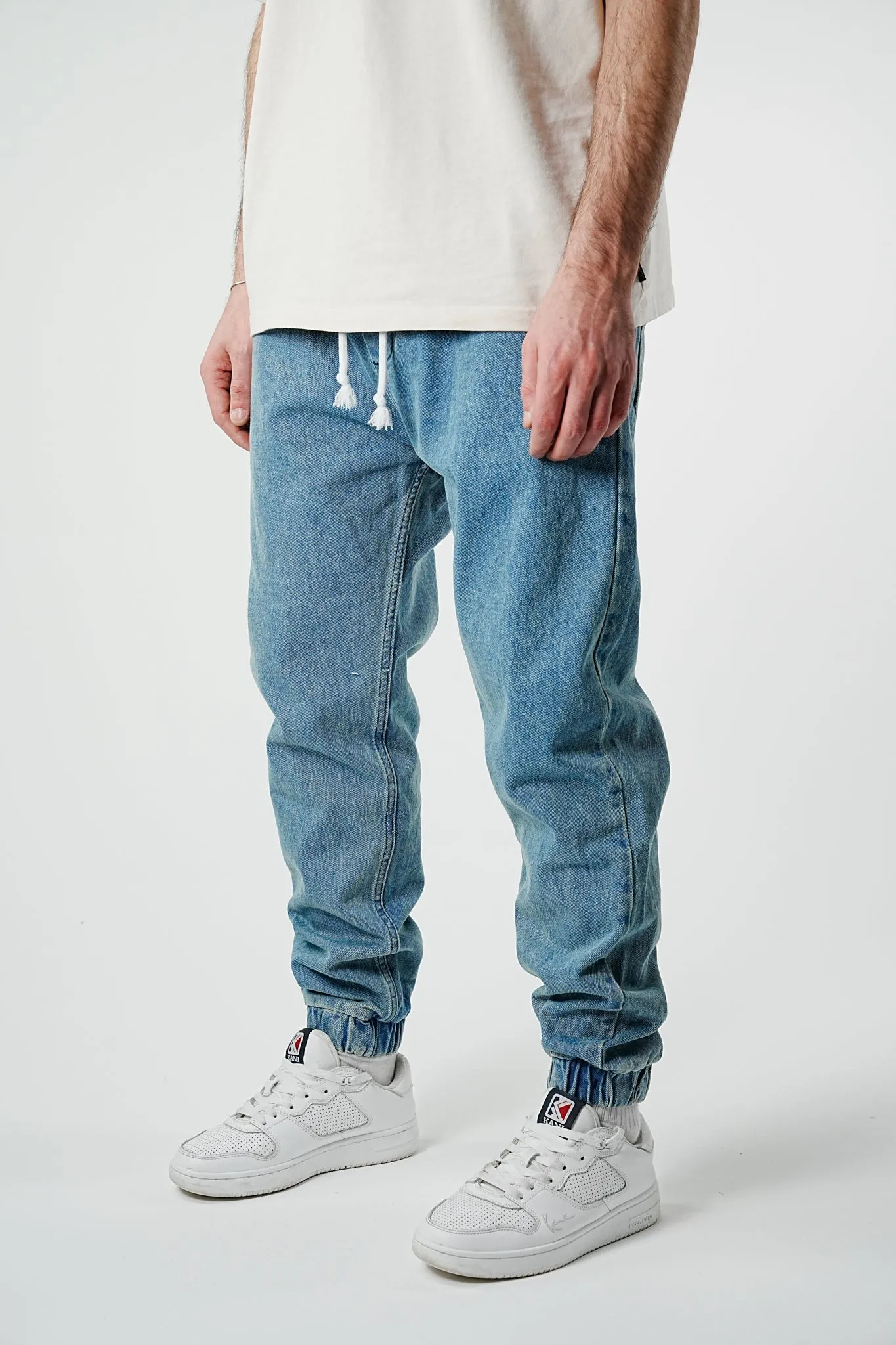 Essential Elasticated Denim Jogger Pants