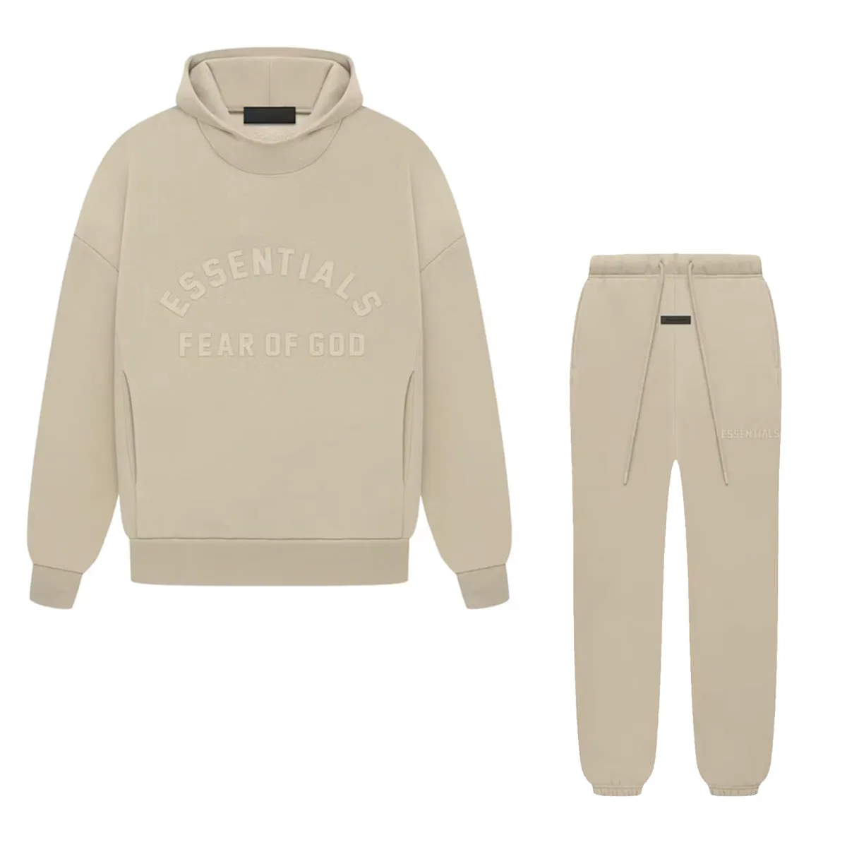 Fear of God Essentials Sweatsuit Dusty Beige FULL SET