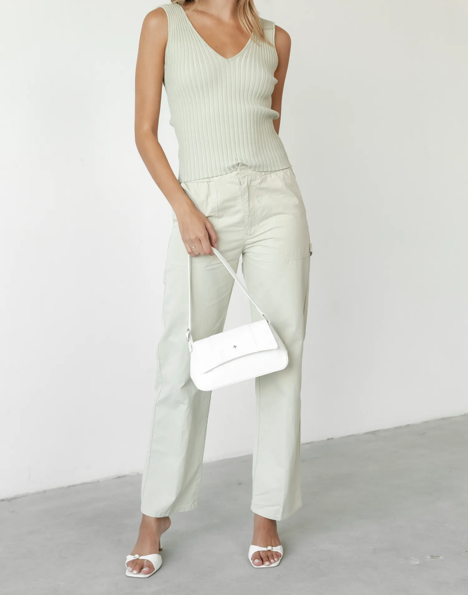 Fountain Tailored Pant (Beige) - By Lioness