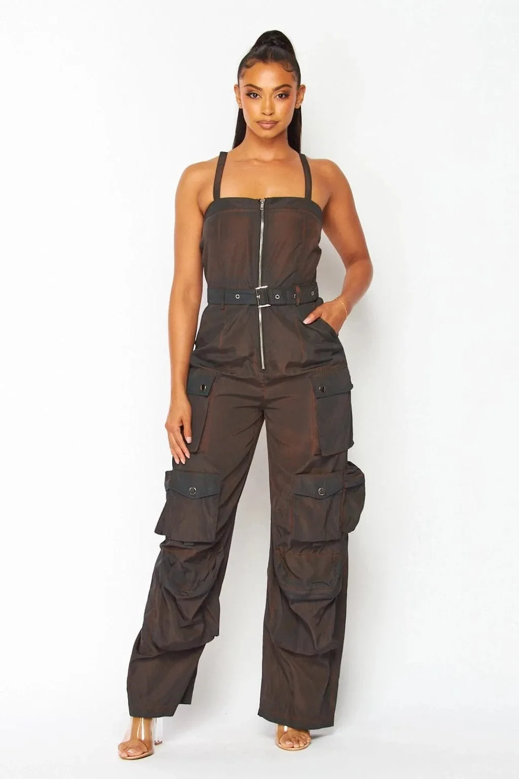 Gabi Admire Your Ways Jumpsuit-Brown