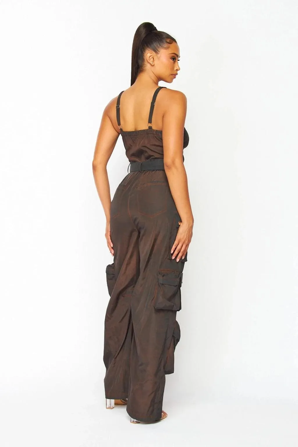 Gabi Admire Your Ways Jumpsuit-Brown