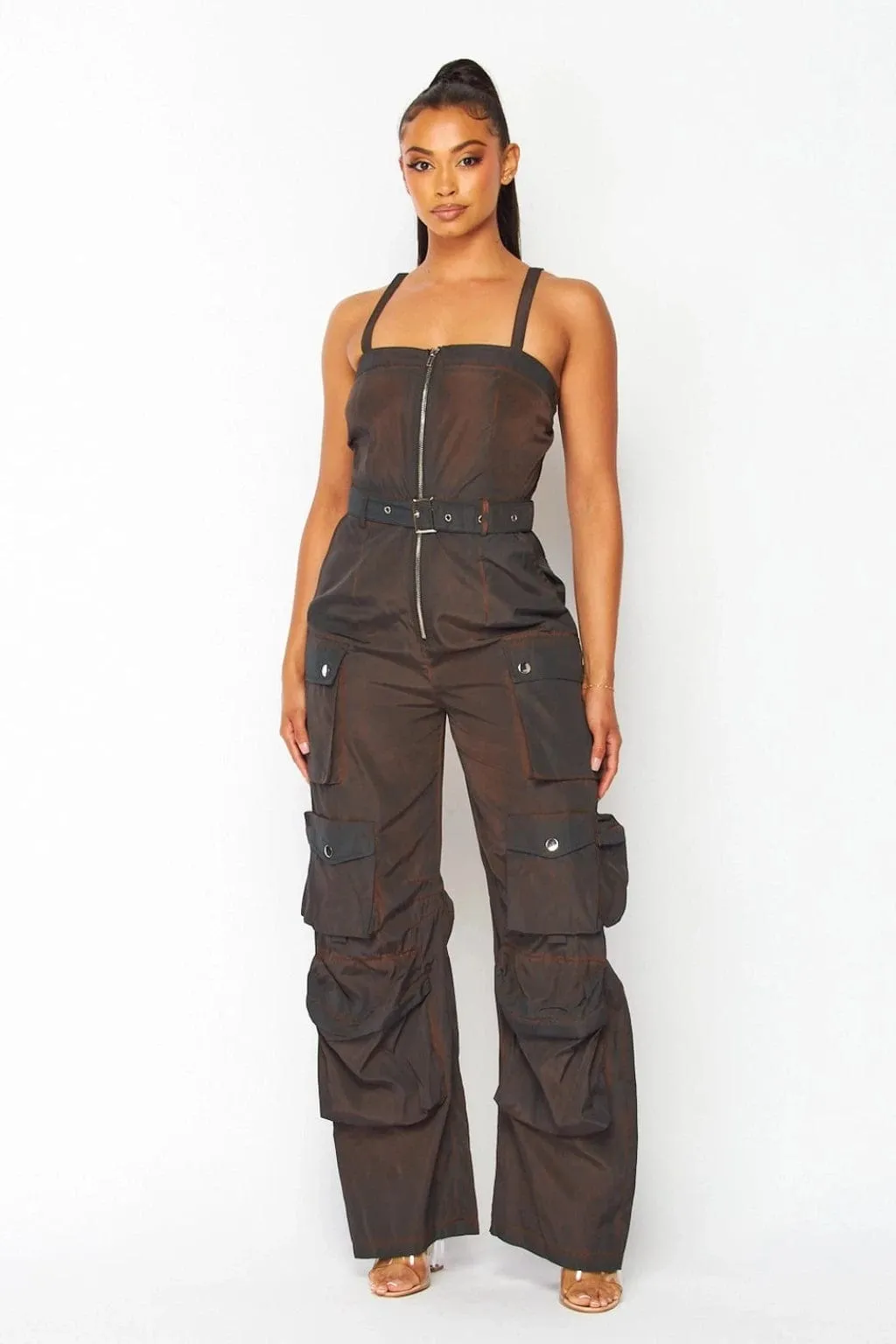 Gabi Admire Your Ways Jumpsuit-Brown