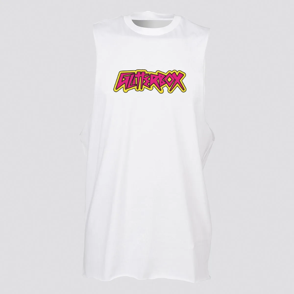 Glitterbox Yellow/Pink Punk Logo Oversized Vest