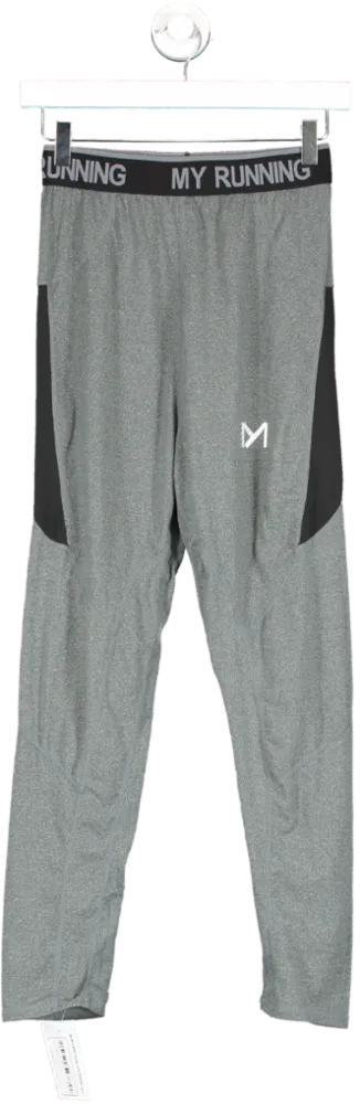 Grey Running Leggings UK M