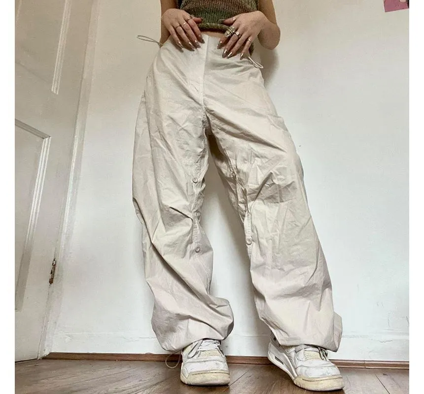 High Waist Wide Leg Cargo Pants dd2