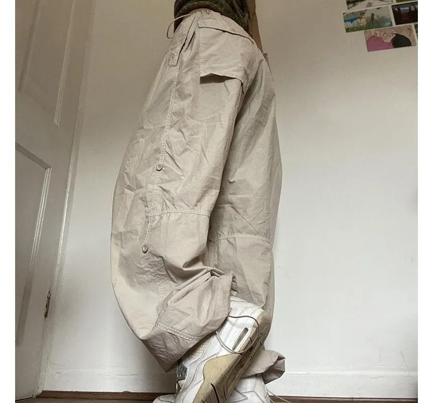 High Waist Wide Leg Cargo Pants dd2